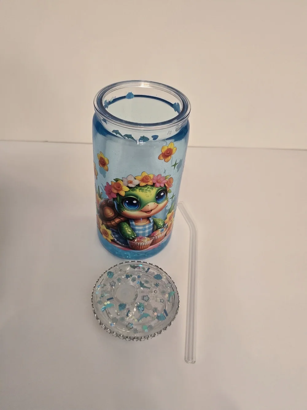 Handmade adorable blue